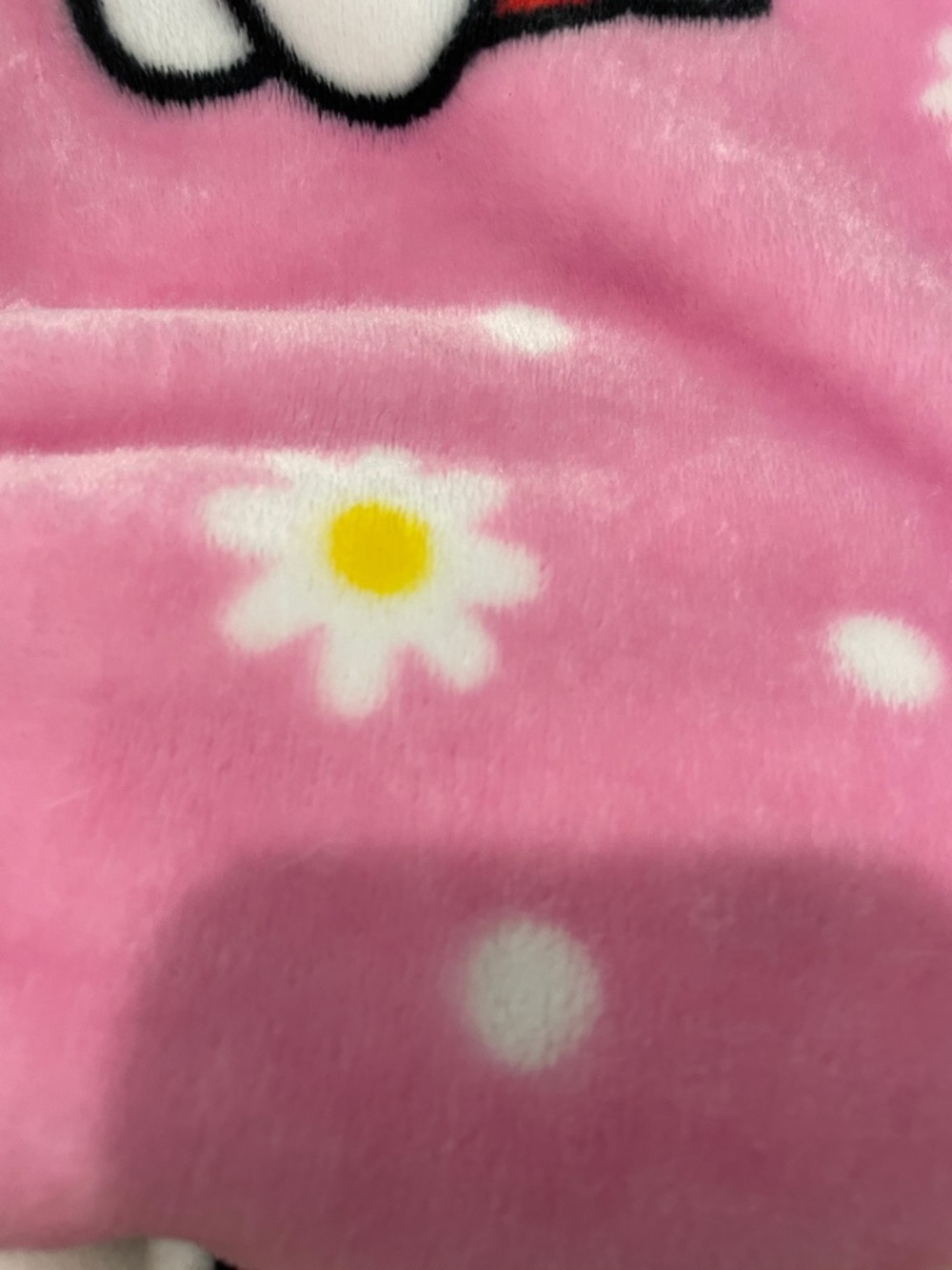 Hello Kitty Pink Patterned Plush Throw Blanket - Picture 5 of 16